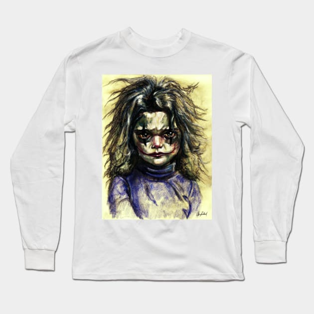 Joker girl Long Sleeve T-Shirt by Artofokan